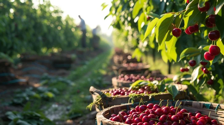 buy fresh cherry from taaza produce farm